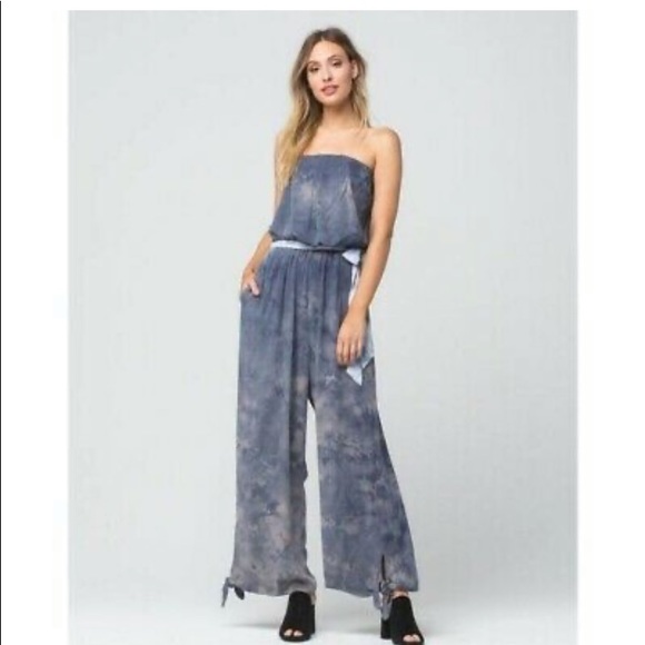 free people tie dye jumpsuit